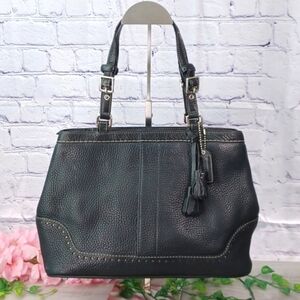 Coach Black Leather Satchel
